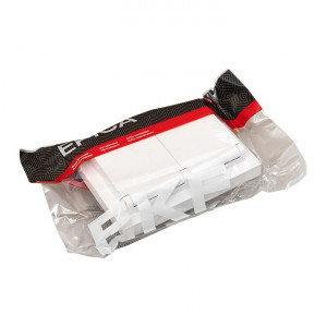 Механизм розетки двойной, 16А, IP44, с заземлением, со шторками, с рамкой, с крышками, белый Эпика EKF UP1-SOW-211-44