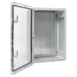 Щит пластиковый с монтажной платой прозр. дверь 500х350х190 мм IP65 PROxima PBT65MP005