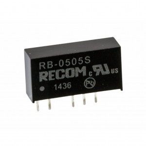 RB-0505S, Преобразователь DC/DC, на печатную плату, 1Вт вход 5В выход 5В