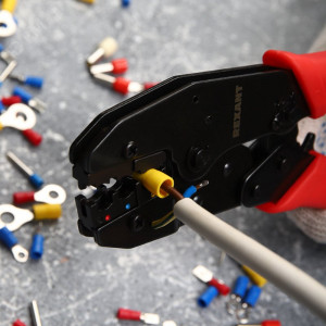 Кримпер для обжима автоклемм изолированных 0.5-6.0кв.мм (ht-301 H) 12-3014