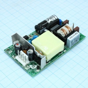 NFM-20-24, AC-DC, 20 Вт, вход 85...264В АС 47...440 Гц, 120...370В DC, выход 24В/0,92А, изоляция 4000В АС, на плате 89х51х19,3мм, -20...+70°С