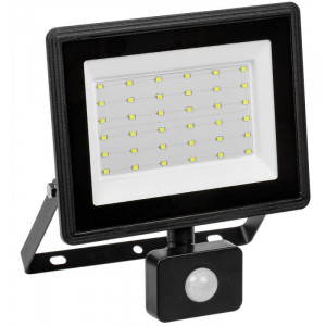 Прожектор светодиодный СДО 06-50Д 6500К IP54 с ДД черн. LPDO602-50-65-K02