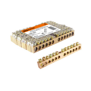 Шина "N" нулевая 6х9мм 12/1 (12 групп/крепеж по центру) SQ0801-0040