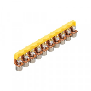Соединительная перемычка IVB WKN 10-10, Соединительная перемычка, 10 полюсов, изолированная, винтовая, для клемм: WKN 10, цвет: желтый