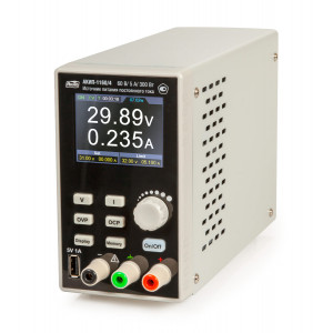 АКИП-1160/6, Источник питания постоянного тока 300Вт, 1 канал 0-60В/10А, дискретность  10мВ/ 1мА