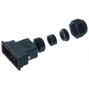 09670090439, Корпуса разъемов D-Sub  9P HOOD TOP ENTRY METALLIZED THRMPLSTC