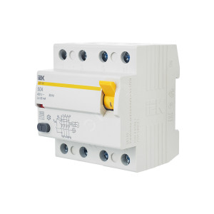 Выключатель дифференциального тока (УЗО) 4п 50А 30мА тип AC ВД1-63 MDV10-4-050-030