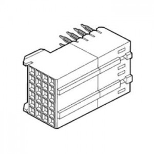 88945-102LF, Высокоскоростные/модульные разъемы 24 POS R/A RECEPT