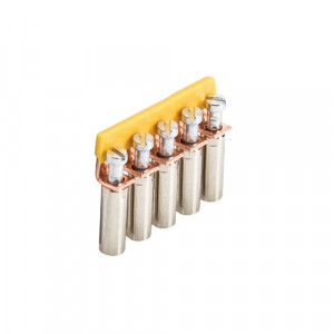 Соединительная перемычка IVB WK 4/D..- 5, Соединительная перемычка, 5 полюсов, неизолированная, винтовая, для клемм: WK 4/D1/2U; WK 4/D2/2U