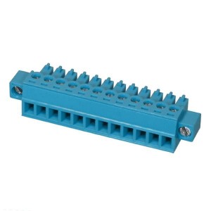 TBP02P1W-381-12BE, Съемные клеммные колодки Terminal block, pluggable, 3.81, plug, 12 pole, slotted screw, blue