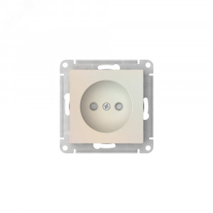 ATLASDESIGN РОЗЕТКА без заземления со шторками, 16А, быстрозажимные клеммы, ЖЕМЧУГ ATN000449S