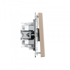 ARTGALLERY 1-клавишный ПЕРЕКЛЮЧАТЕЛЬ, 10АХ, механизм, быстрозажимные клеммы, ПЕСОЧНЫЙ GAL001261S