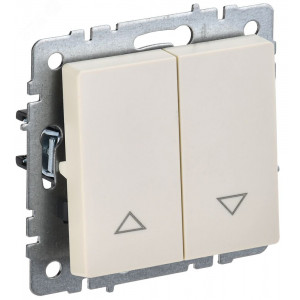 BRITE Выключ. жалюзи 10А ВС10-1-5-БрКр беж. BR-V15-0-10-K10