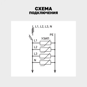 Устройство защиты от импульсных перенапряжений Т1+Т2; Iimp-12,5kA; In-20kA; Uc-275В; 4+0 EKF OV12-4-504