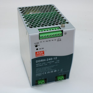 DDRH-240-12, DC-DC, 200.4Вт, вход 250…1500 В DC, выход 12В/16.7А, рег.выход 12…15В, изоляция 4000В DC, паралл.подключение, в кожухе на DIN-рейку, 85.5х125.2х129.2мм, -40...+85°С