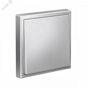 ARTGALLERY 1-клавишный выключатель кнопочный, 10А, механизм, алюминий GAL000315