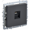 IEK BRITE BASE Графит Розетка комп. RJ45 кат.6 РК11-БрГ