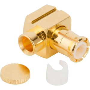 252109, РЧ соединители / Коаксиальные соединители MCX RIGHT ANGLE PLUG .085-GOLD