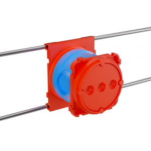 Универсальная установочная коробка для заливки в бетон, 90х71x74мм 59392U