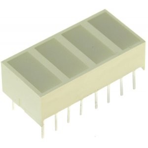 KB-2620EW, Светодиодный модуль 4хLEDх8,89х3,81мм/красный/625нм/12-50мкд/белый матовый