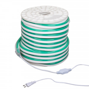 Гибкий неон ARL-NEON-2615GH-SIDE 230V Green 030860(1), Гибкая герметичная лента (неон серии NEON), сечение 15х26 мм. Светодиоды SMD 2835 108 шт/м. Цвет свечения ЗЕЛЕНЫЙ, угол излучения 120°. Мощность 8 Вт/м, питание 230 В. Класс пылевлагозащиты IP65. Размеры 50000х15х26 мм. Мин. отрезок 1000 мм. Горизонтальны