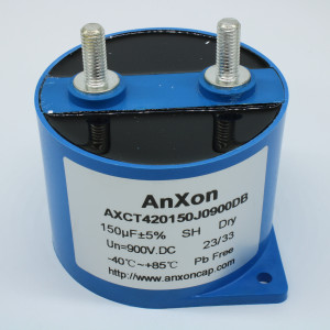 AXCT420150J0900DB, Силовой плёночный конденсатор для DC цепей 150uF± 5%, 900V, 80A, 100 000ч, размер 86*65мм