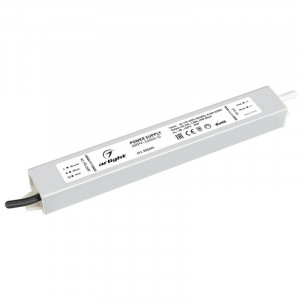 Блок питания ARPV-24045-D (24V, 1.9A, 45W) 022696, Источник напряжения с гальванической развязкой для светодиодных изделий. Входное напряжение 170-265 VAC. Выходные параметры: 24 В, 1,88 А, 45 Вт. Встроенный PFC >0,5. Герметичный алюминиевый корпус IP 67. Рабочая температура -30…+50C?. Габаритные размеры