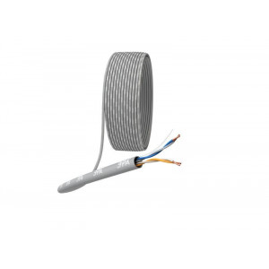 Кабель витая пара U/UTP кат.5E 2х2х24AWG solid CU PVC сер. (м) Б0044428