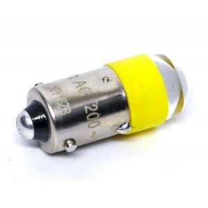 A22NZ-L-YE, Светодиодные лампы - Светодиоды с цоколем Yellow LED 200-240 VAC