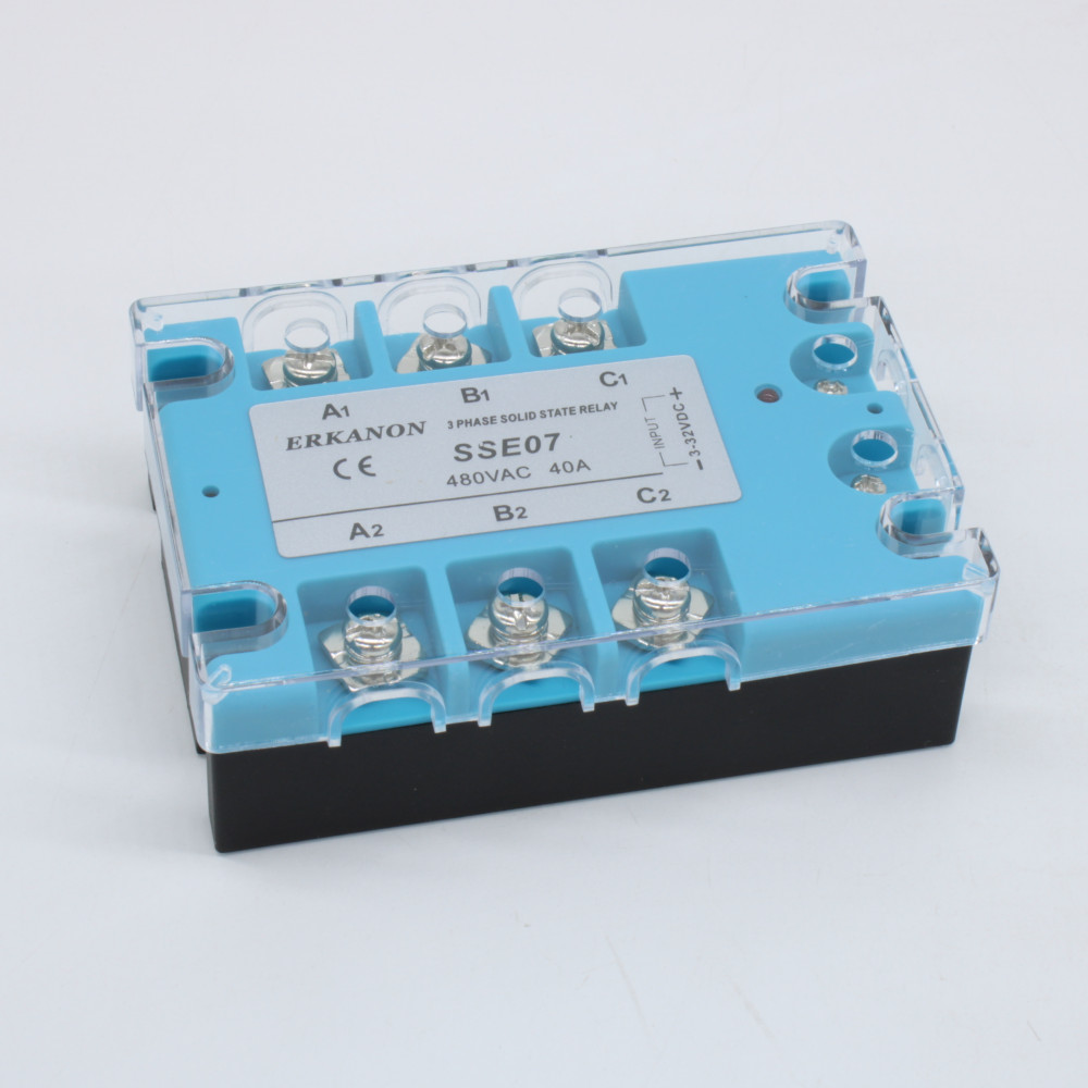 Изображение товара Твердотельное реле трехфазное SSE07 для управления нагрузкой до 40A