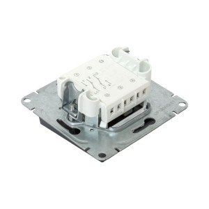 Механизм выключателя, двухклавишный, проходной, графит Эпика EKF UP1-SWG-21