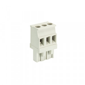 Розеточный разъем на кабель 8213 B/3 VR OB, Розеточный разъем, прямой, на кабель, шаг: 5.08 мм, 3 полюса, фиксация провода винтовая, исполнение: без маркировки, 400V, 12А, цвет: серый