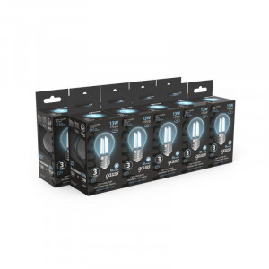 Лампа светодиодная филаментная Black Filament 13Вт P45 шар 4100К нейтр. бел. E27 1150лм 105802213