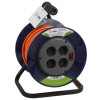 Удлинитель силовой RPx-4es-3x1.5-20m на пластиковой катушке c заземлением 4 розетки 20м ПВС 3х1.5мм2 Б0046849
