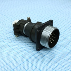 2РМДТ24БПН10Ш5В1В, Соединитель  цилиндрический низкочастотный негерметичный