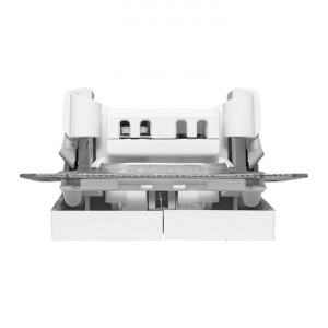 Механизм выключателя, двухклавишный, белый Эпика EKF UP1-SWW-20