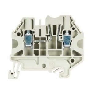 Предохранительная клемма WT 4 FSI, Предохранительная клемма, тип предохранителя: флажковый, тип фиксации провода: винтовой, номинальное сечение: 4 мм кв., 20A, 500V, ширина: 6 мм, цвет: серый, тип монтажа: DIN35