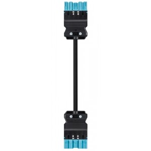 Соединитель GST18I5KSBS 25E 20PB02, Кабельная сборка, оконеченная вилочным разъемом GST18i5, и розеточным разъемом GST18i5, 5 полюсов, длина кабеля: 2 метра, сечение жил кабеля: 5х2,5 мм.кв., номинальное напряжение: 250V / 400V, номинальный ток: 20А, цвет разъема: синий, цвет кабеля: черный