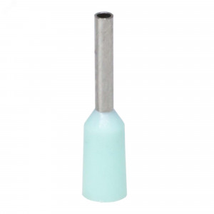 Наконечник-гильза с изол. фланцем для жилы сечением 0,34кв.мм, длина контактной части 8мм, бирюзовый IF0.34-08TQ