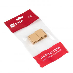 Соединитель (20х10) (4 шт) светлое дерево EKF-Plast