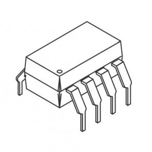 FOD3125, Оптопары с логическим выводом 8PW 2.5A GD DIP