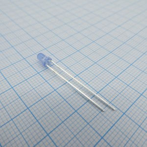 FYL-3014UBD1A, Светодиод 3мм/синий/470нм/1100мкд/50°