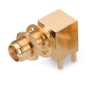 60311042114502, РЧ соединители / Коаксиальные соединители WR-SMA RA JACK PCB THT RM BULKHEAD