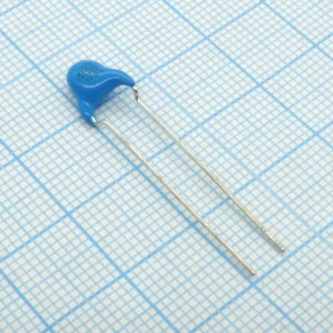 DE2E3KY102MA2BM01F, Конденсатор керамический помехоподавляющий радиальный  X1/Y2 0.001uF 250VAC E 20% (7 X 5mm) шаг выводов 5mm 125C Bulk