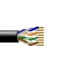 7928A 0101000, Многожильные кабели 24AWG 4PR UNSHLD 1000ft SPOOL BLACK