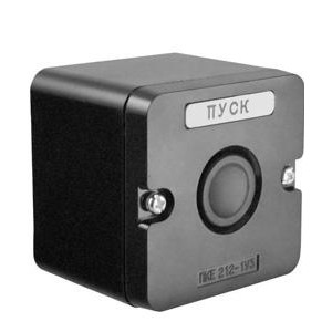 Пост управления ПКЕ 212-1 У3 10А 660В 1 элемент накладной IP40 черн. цилиндр ET519067