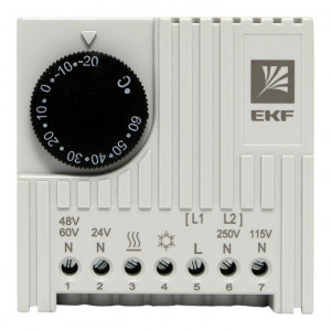 Термостат NO/NC (охлаждение/обогрев) на DIN-рейку 5-10А 230В IP20 PROxima thermo-no-nc-din