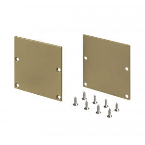 Заглушка SL-LINE-5050-LW GOLD глухая 039984, Пара заглушек для профиля SL-LINE-5050-LW. Цвет - золотой. В комплекте 2 заглушки, 8 шурупов. Цена за 1 комплект.