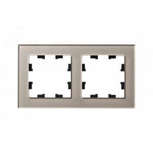 Рамка 2-м AtlasDesign Nature стекло шампань SE ATN320502