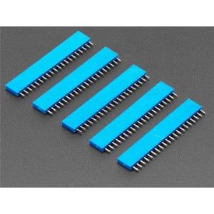 4156, Принадлежности Adafruit  20-pin 0.1 Female Header - Blue - 5 pack